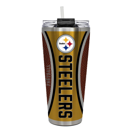 Steelers Big Slim Gameball 32oz Tumbler