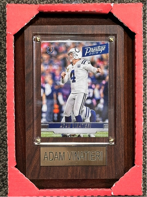 Adam Vinatieri 4x6 Plaque Colts