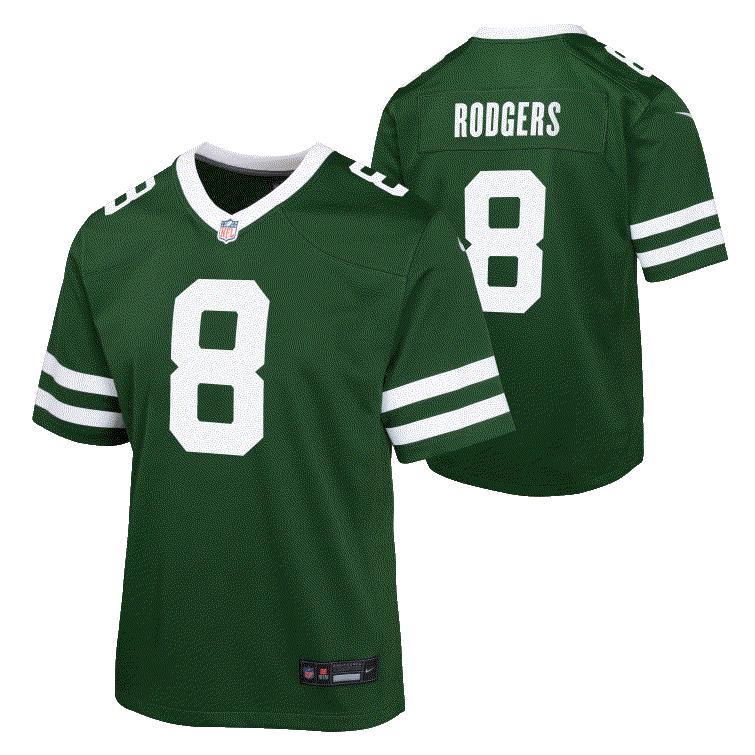 Jets Aaron Rodgers Youth Nike Jersey