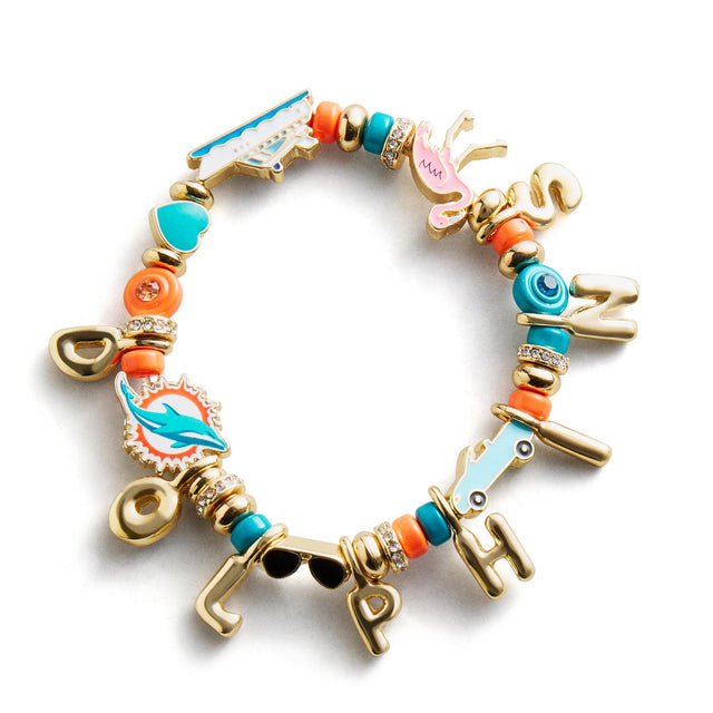 Dolphins Motif Beaded Bracelet