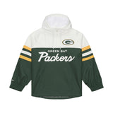 Packers 2026 Mitchell & Ness Men's Head Coach Lightweight Anorak Windbreaker Pro Football Hall of Fame