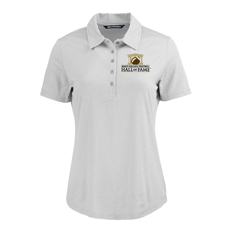 Black College Football Hall of Fame Cutter & Buck Women's Coastline Recycled Double Peached Polo