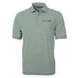 HBCU Team Cutter & Buck Men's Virtue Recycled Stripe Featherlight Pique Polo