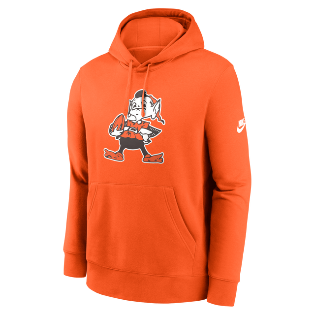 Browns 2026 Nike Men's Club Logo Hoodie Pro Football Hall of Fame