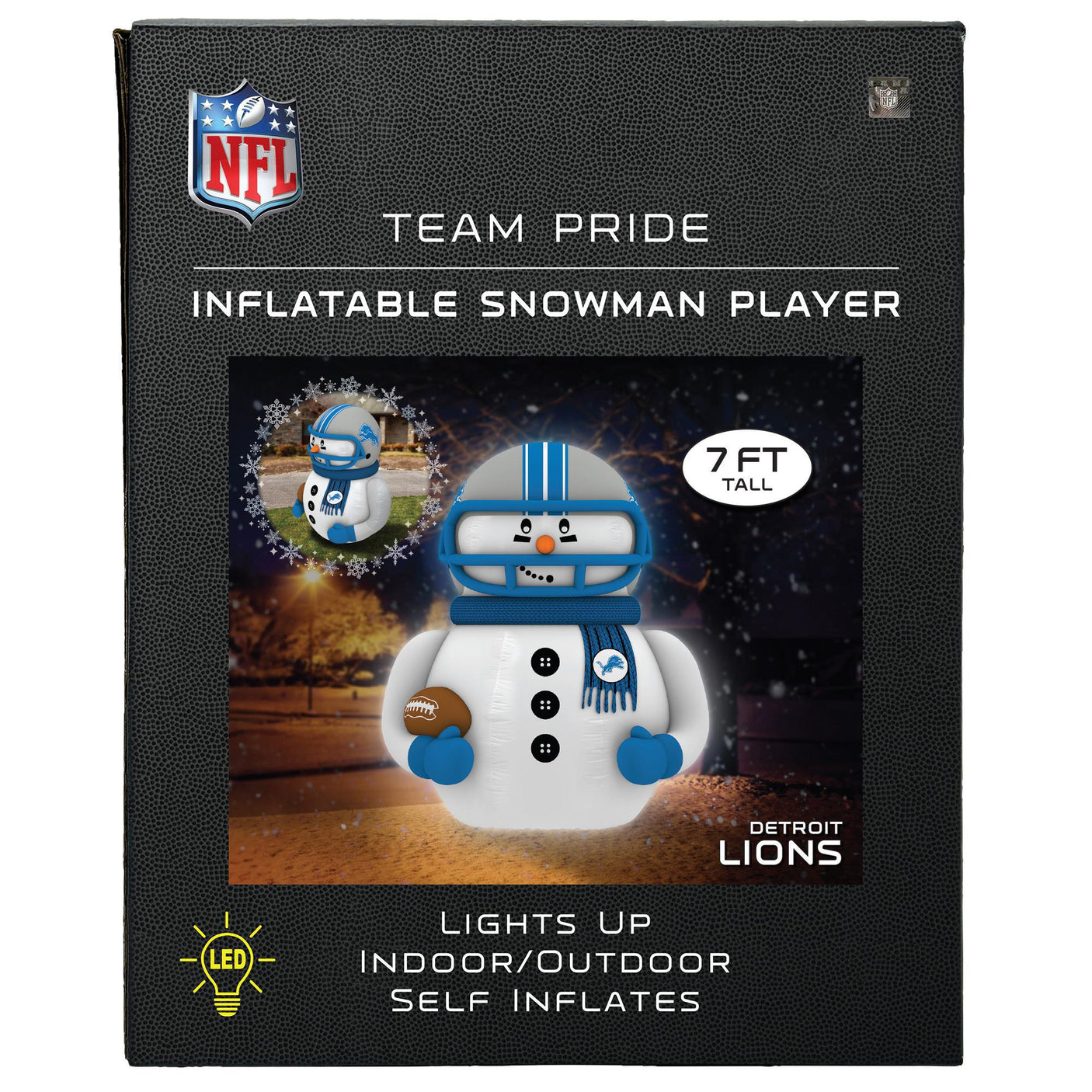 Lions Team Pride Inflatable Snowman Player