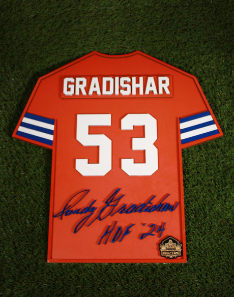 Randy Gradishar Wood Jersey 3D Sign