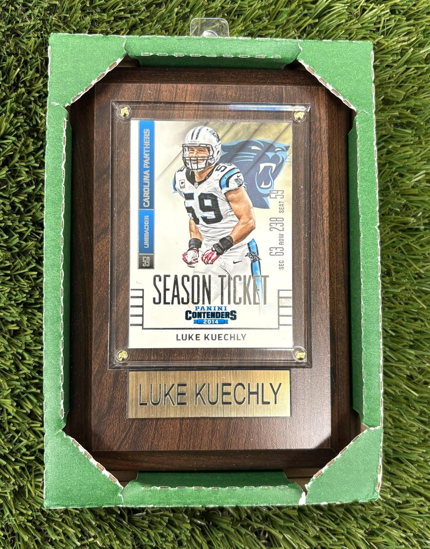 Luke Kuechly 4x6 Plaque