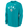 Dolphins 2026 Nike Men's Club Fleece Pullover Crewneck Pro Football Hall of Fame