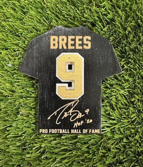 Drew Brees Wood Jersey Jumbo Magnet