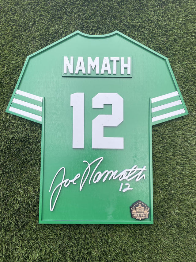 Joe Namath Wood Jersey 3D Sign - DS