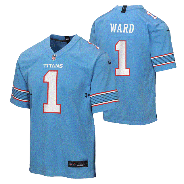 Titans Cam Ward 2026 Youth Nike Game Jersey