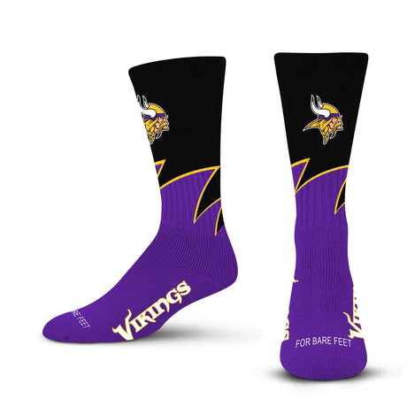 Vikings 2025 Black Wave Sock
