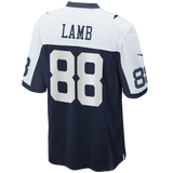 Cowboys CeeDee Lamb Men's Nike Alternate Throwback Game Jersey