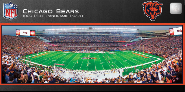 Bears 1000pc Panoramic Puzzle - 50yd line