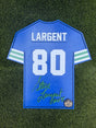 Steve Largent Wood Jersey 3D Sign