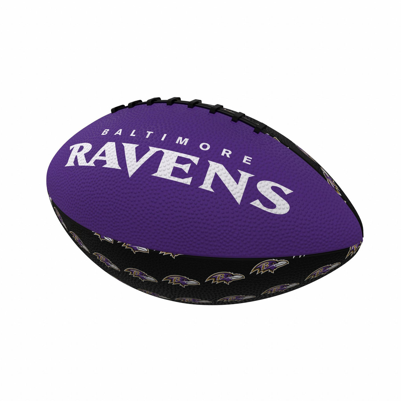 Ravens Repeating Mini Size Rubber Football