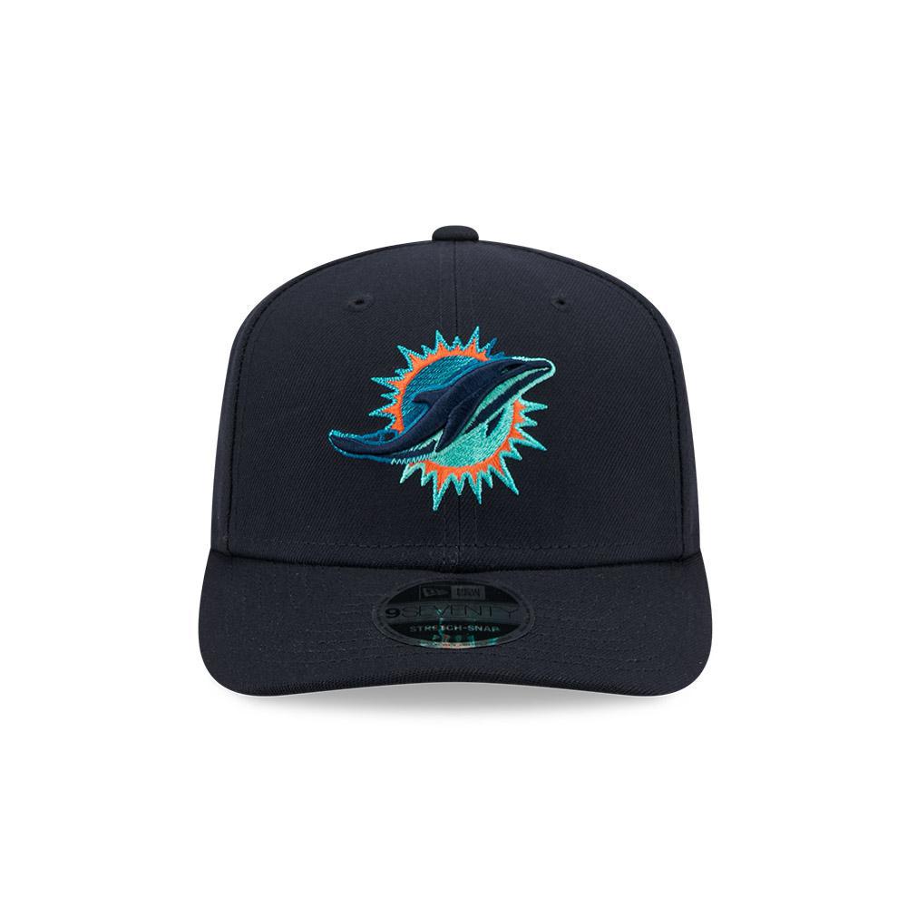Dolphins 2025 New Era Men's 9SEVENTY Stretch Snap Rival Hat