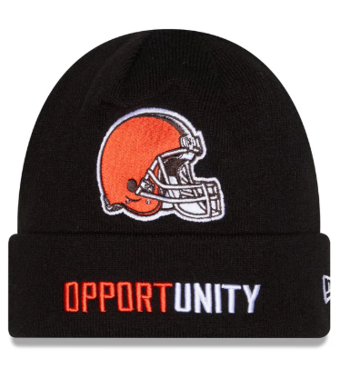 Browns 2025 New Era Men's Inspire Change Black Knit