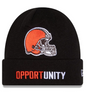 Browns 2025 New Era Men's Inspire Change Black Knit