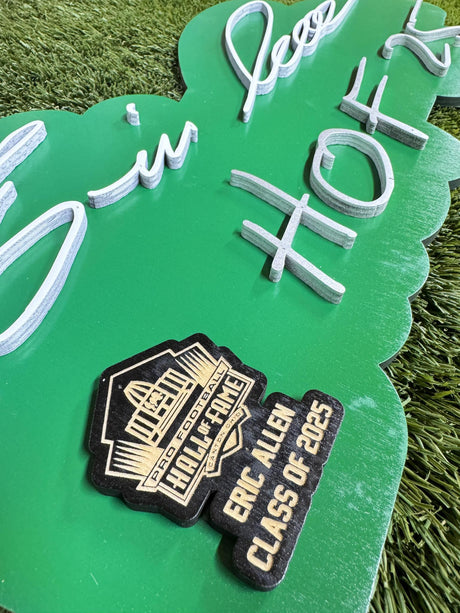 Eagles Eric Allen Class of 2025 3D Signature Color Wall Sign