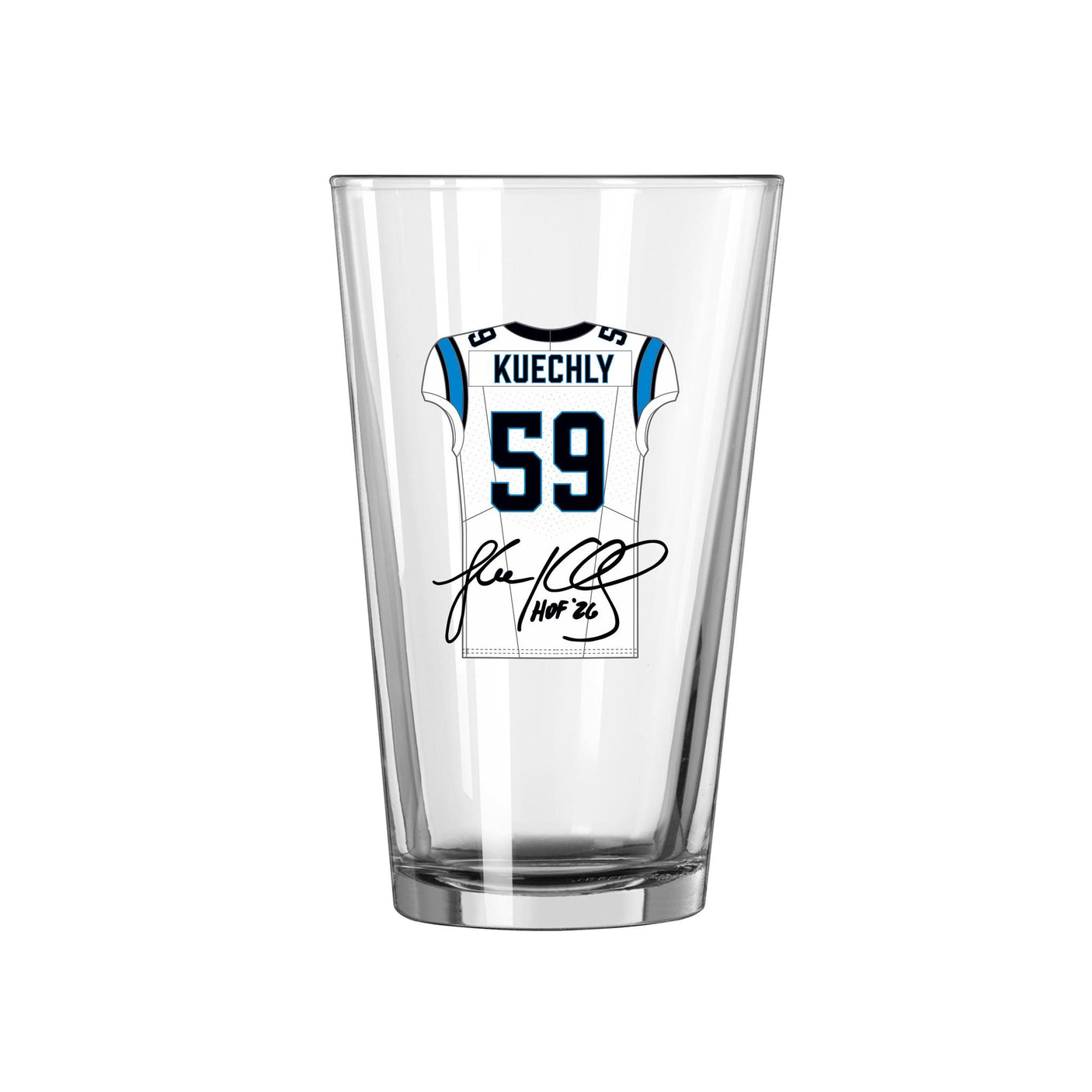 Panthers Luke Kuechly Pint Glass