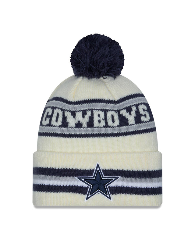 Cowboys 2025 New Era Men's Cream Classic Knit