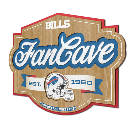 Bills 3D Fan Cave Wall Sign
