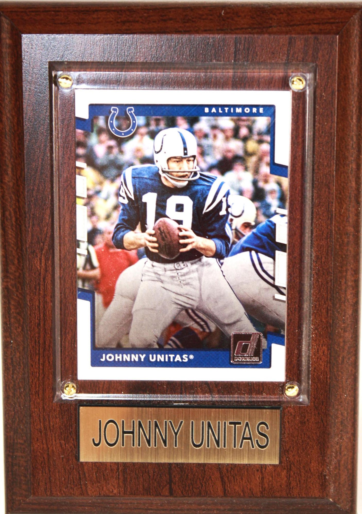 Johnny Unitas 4x6 Plaque