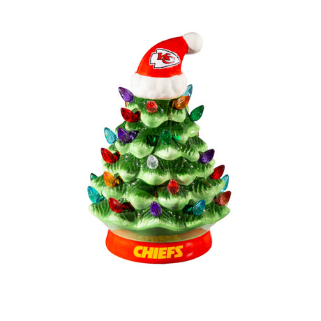 Chiefs LED 8" Ceramic Christmas Tree