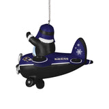 Ravens Santa Airplane Ornament Pro Football Hall of Fame