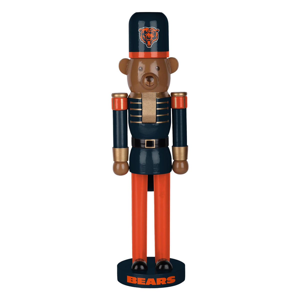 Bears 14 Inch Bear Nutcracker Pro Football Hall of Fame