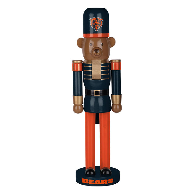 Bears 14 Inch Bear Nutcracker Pro Football Hall of Fame