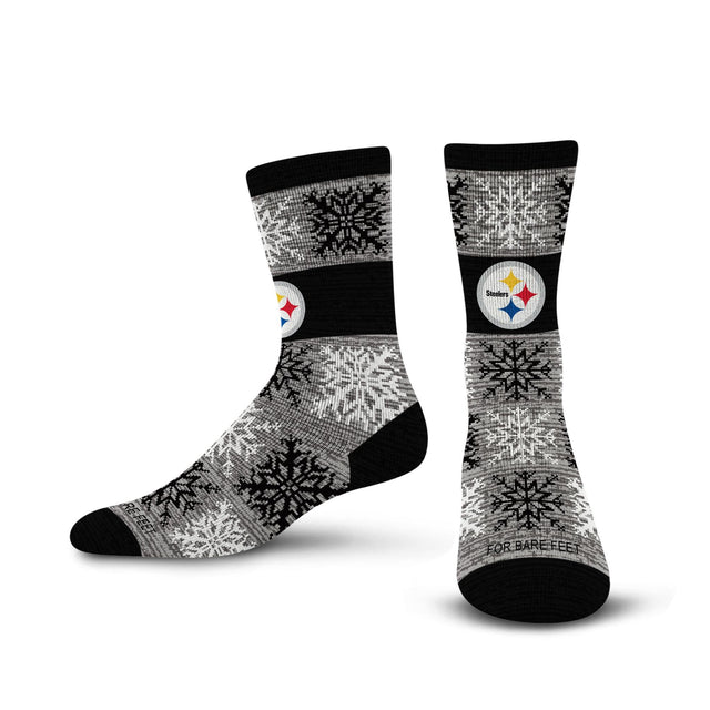 Steelers 2026 Big Snowflakes Sock Pro Football Hall of Fame