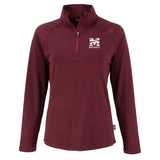 HBCU Team Cutter & Buck Women's Coastline Recycled Double Peached 1/4 Zip Pullover