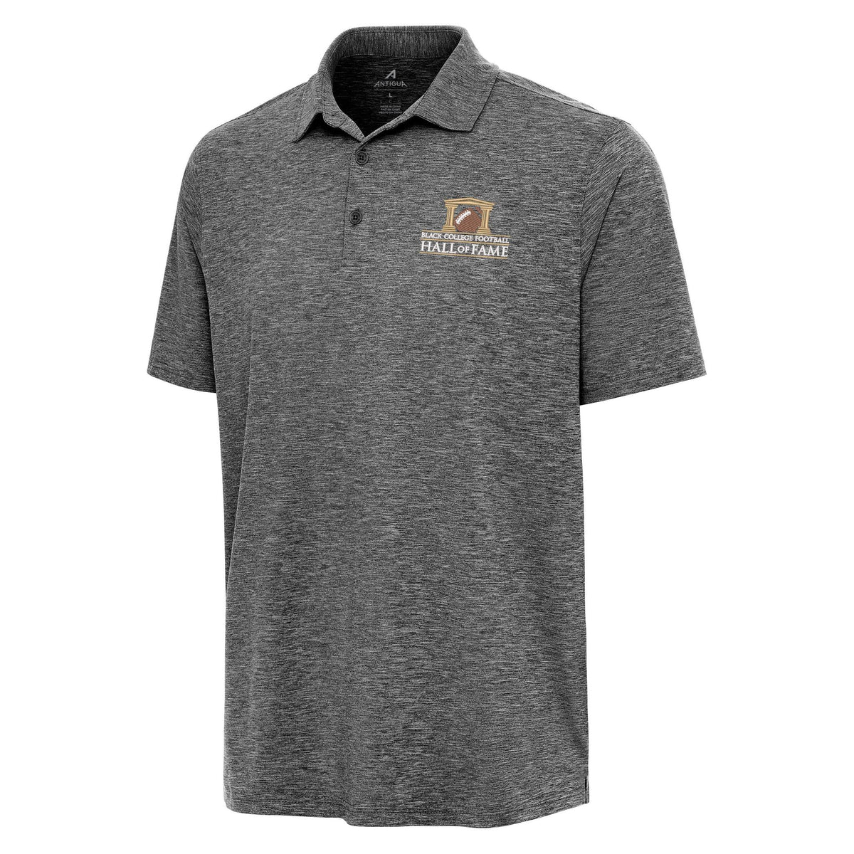 Black College Football Hall of Fame 2026 Antigua Men's Black Par 3 Polo