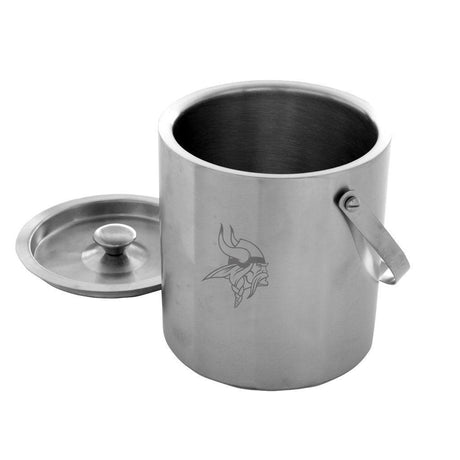 Vikings Etched Stainless Steel Ice Bucket