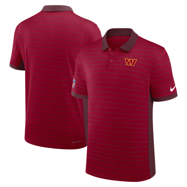 Commanders 2026 Nike Men's Dri-Fit Striped Polo