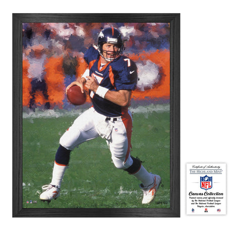 Denver Broncos John Elway 16x20 Framed Canvas