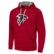Falcons Antigua Men's Dark Red Cloud Pullover Hoodie Pro Football Hall of Fame