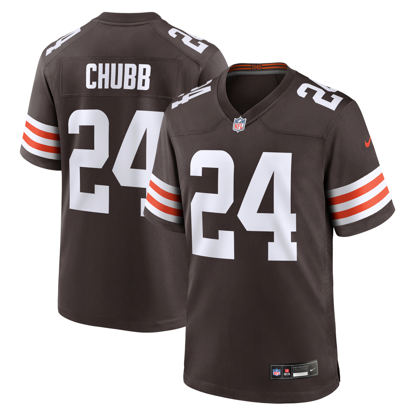 Browns Nick Chubb Men's Nike Game Jersey