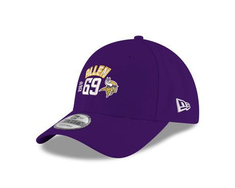 Vikings Jared Allen Class of 2025 New Era 9FORTY Name and Number Hat