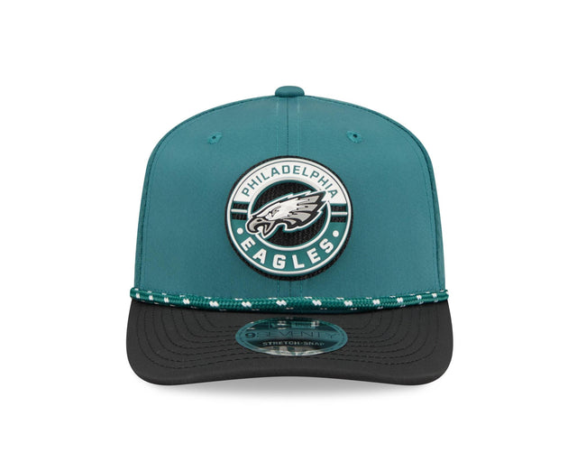 Eagles 2026 New Era Men's 9SEVENTY Stretch Snap Two-Tone Hat Pro Football Hall of Fame