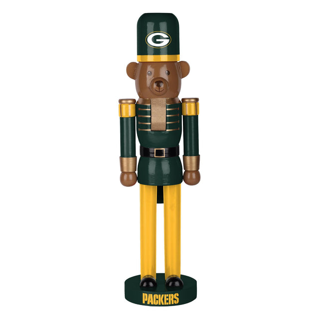 Packers 14 Inch Bear Nutcracker Pro Football Hall of Fame
