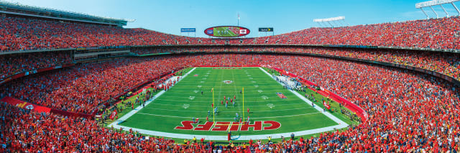 Chiefs 1000pc Panoramic Puzzle- Endzone Pro Football Hall of Fame
