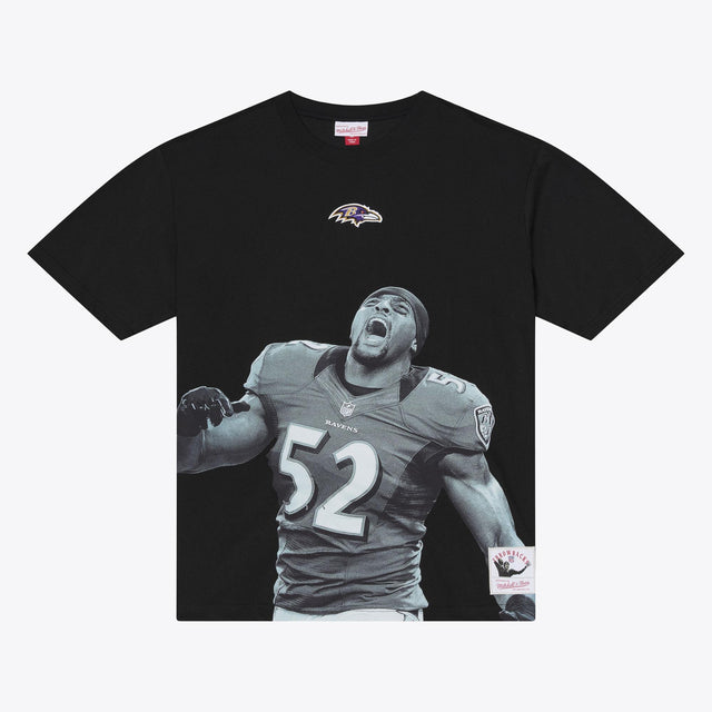 Ravens Ray Lewis 2026 Mitchell & Ness Throwback T-Shirt