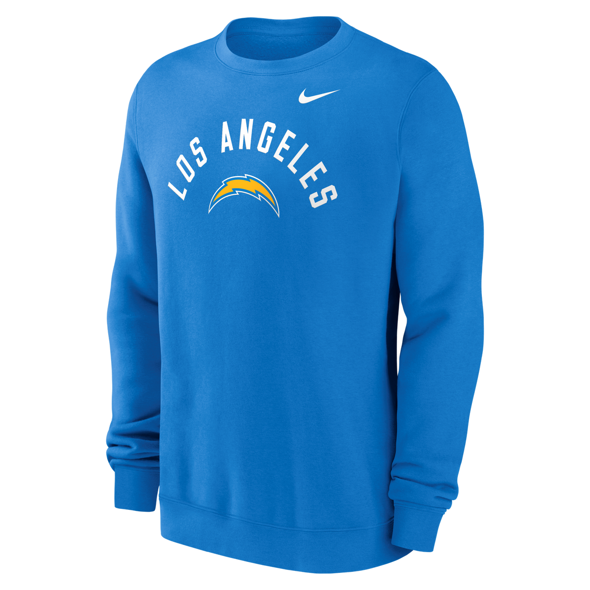 Chargers 2026 Nike Men's Club Fleece Pullover Crewneck Pro Football Hall of Fame