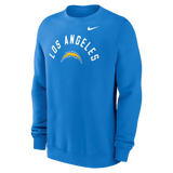 Chargers 2026 Nike Men's Club Fleece Pullover Crewneck Pro Football Hall of Fame