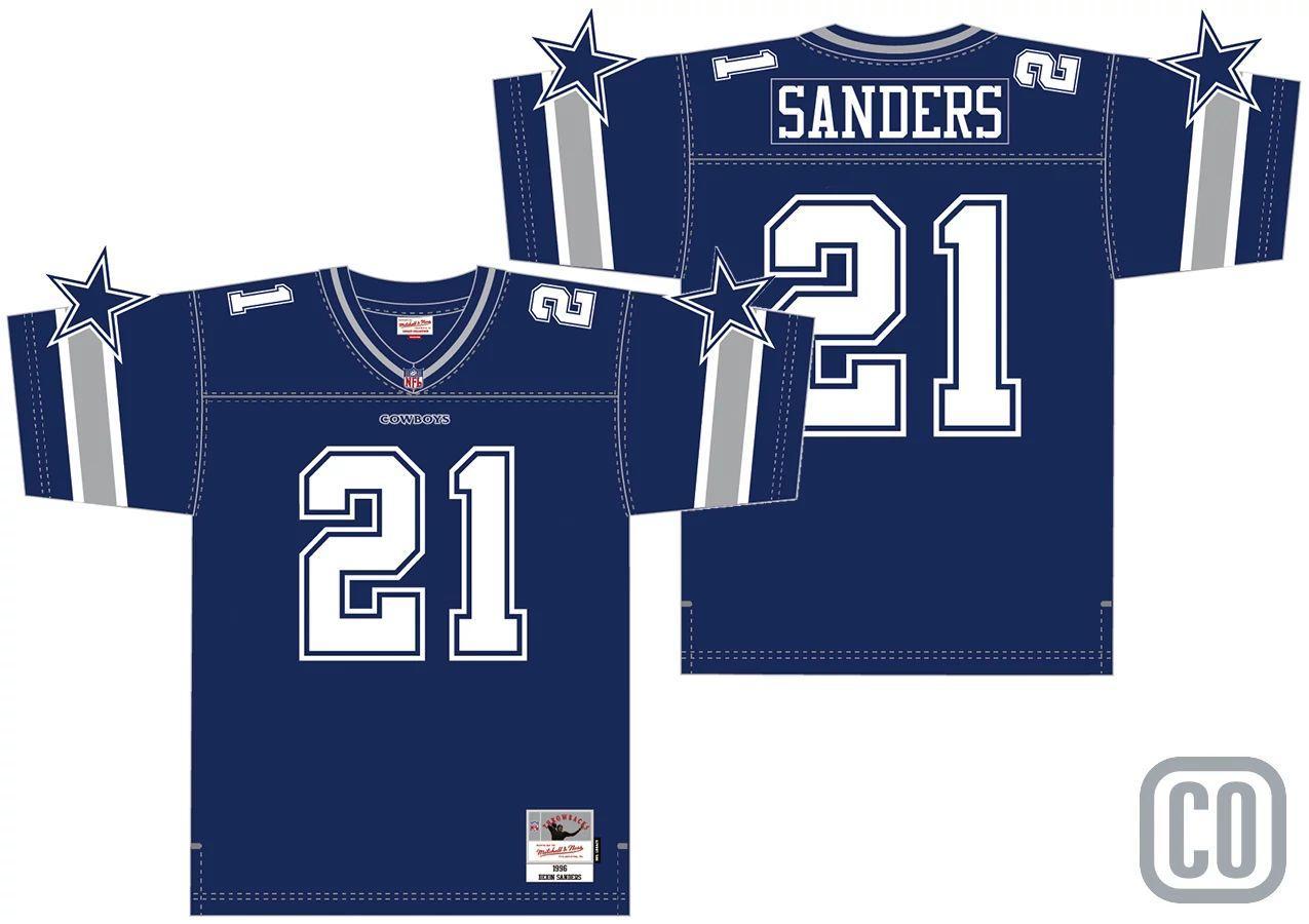 Cowboys Deion Sanders Men's Mitchell & Ness Legacy Jersey 1996