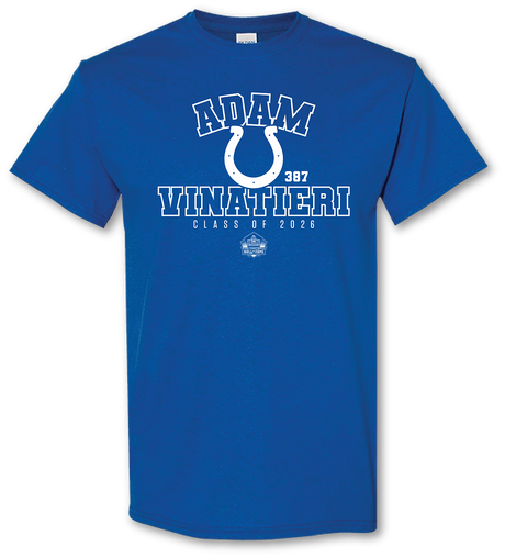 Adam Vinatieri Colts Class of 2026 Enshrinee T-Shirt