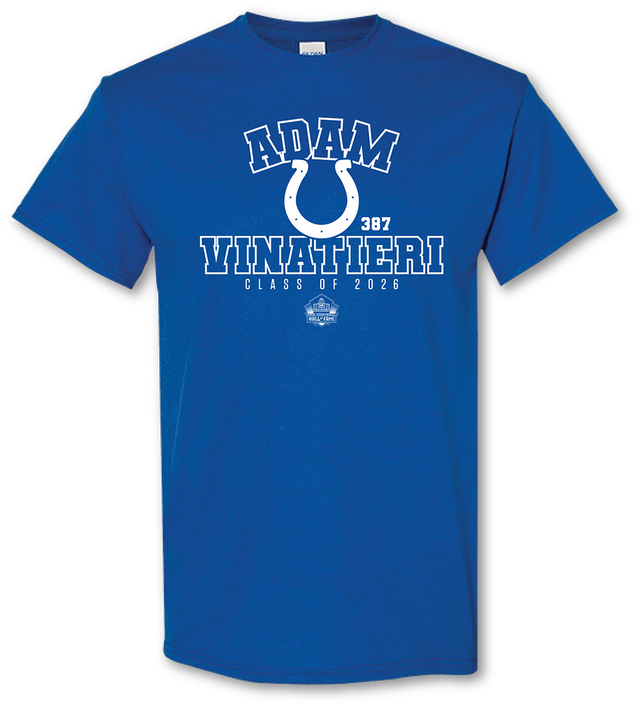 Adam Vinatieri Colts Class of 2026 Enshrinee T-Shirt